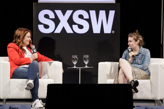 Lena Dunham and Samantha Barry at SXSW, Austin, TX 3/10/2018. © 2018 Jim Chapin Photography