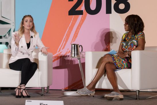 Whitney Wolfe Herd and Gayle King at SXSW, Austin, TX 3/10/2018. © 2018 Jim Chapin Photography