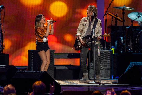 Keith Urban and Maren Morris, iHeart Country Music Festival, Photo by Michael Mullinex