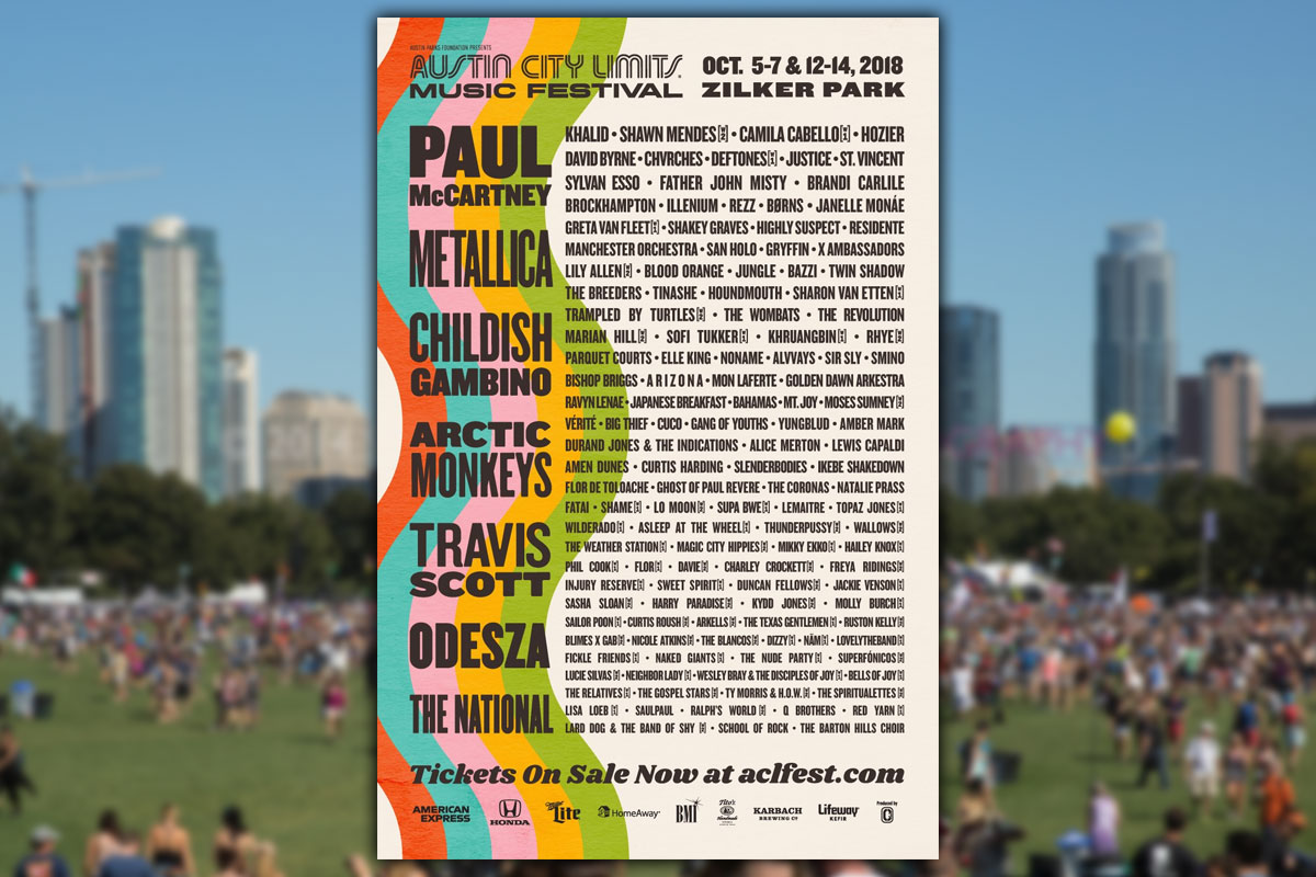 2018 ACL Lineup Announced! Front Row Center
