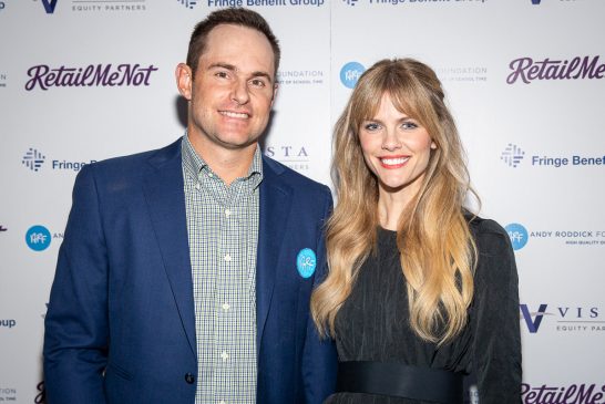 Andy Roddick and Brooklyn Decker at the 14th Annual Andy Roddick Foundation Gala at ACL Live at the Moody Theater, Austin, TX 11/11/2019. © 2019 Jim Chapin Photography