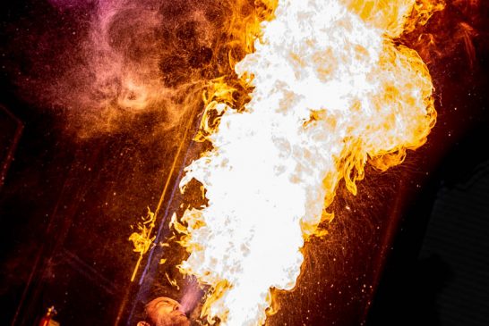 Fire Jugglers at Haute Mess Music Fest, Cedar Park, TX 11/10/2019. © 2019 Jim Chapin Photography