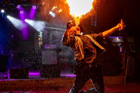 Fire Jugglers at Haute Mess Music Fest, Cedar Park, TX 11/09/2019. © 2019 Jim Chapin Photography
