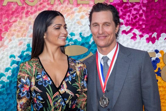 Camilla Alves and Matthew McConaughey (Film) at the Texas Medal of Arts Awards Red Carpet, Long Center, Austin, TX 2/27/2019. © 2019 Jim Chapin Photography