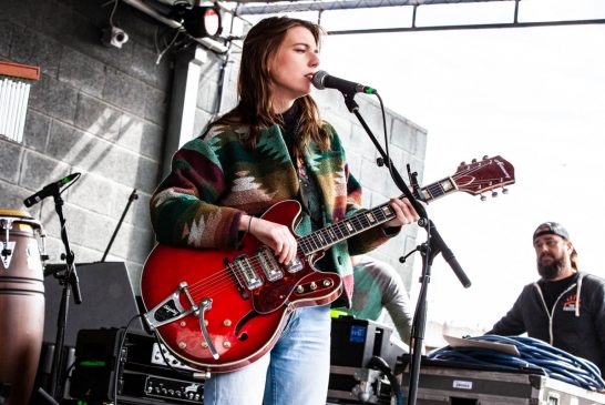 Angie McMahon at Rachael Ray Feedback Party at Stubb's during SXSW 2019, Austin, TX 3/16/2019. © 2019 Michael Mullinex