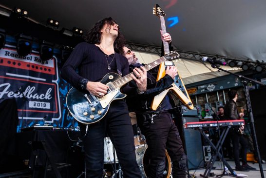 The Cringe at Rachael Ray Feedback Party at Stubb's during SXSW 2019, Austin, TX 3/16/2019. © 2019 Michael Mullinex